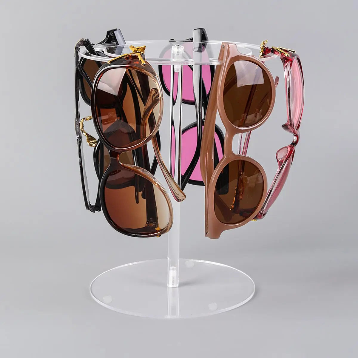 Présentoir rotatif pour lunettes de soleil, supports de rangement pour lunettes multi-styles, adaptés au rangement des lunettes, support de rangement à domicile
