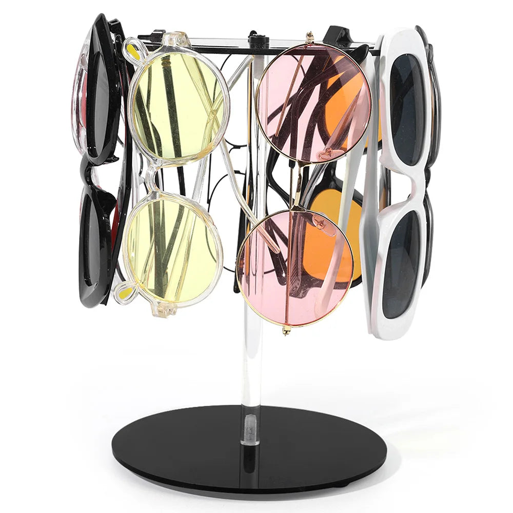 Présentoir rotatif pour lunettes de soleil, supports de rangement pour lunettes multi-styles, adaptés au rangement des lunettes, support de rangement à domicile