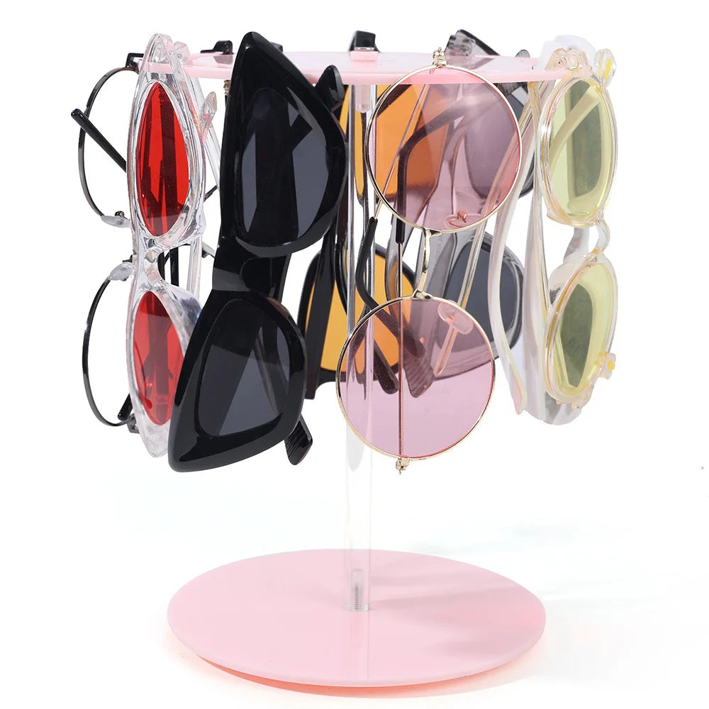 Présentoir rotatif pour lunettes de soleil, supports de rangement pour lunettes multi-styles, adaptés au rangement des lunettes, support de rangement à domicile